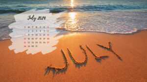 July 2024 Calendar Wallpaper