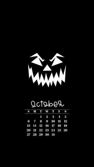 2024 October Calendar Wallpaper