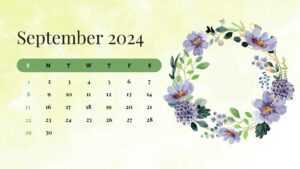 2024 September Calendar Wallpaper