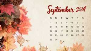 September 2024 Calendar Wallpaper