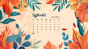 September 2024 Calendar Wallpaper