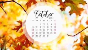 October 2024 Calendar Wallpaper