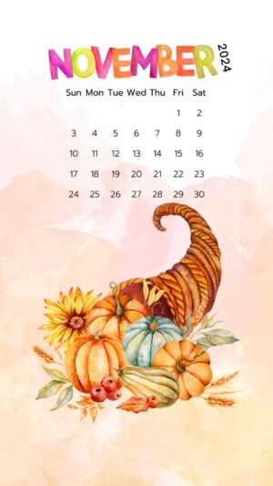 November 2024 Calendar Wallpaper