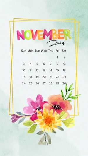 November 2024 Calendar Wallpaper