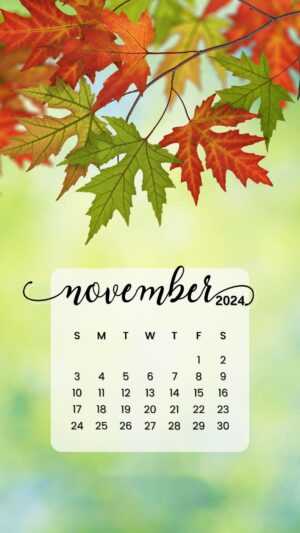 November 2024 Calendar Wallpaper