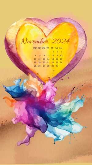 November 2024 Calendar Wallpaper