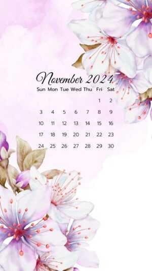 November Calendar 2024 Wallpaper