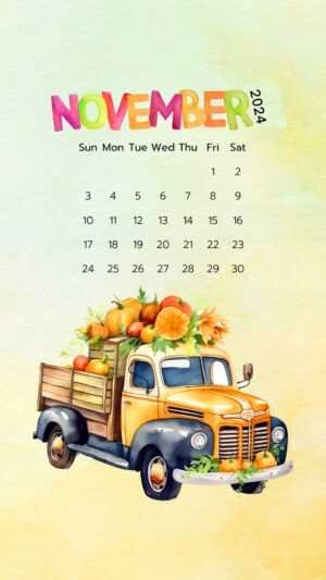 November Calendar 2024 Wallpaper