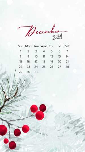 December 2024 Calendar Wallpaper