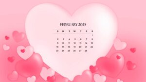 February 2025 Calendar Wallpaper